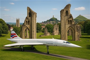 Concorde & Glastonbury Abbey AI